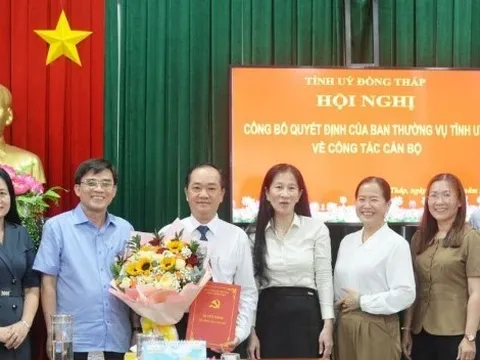 Đồng Tháp có tân Phó Trưởng ban Tổ chức Tỉnh ủy