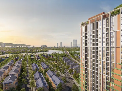 Giải mã “mật ngữ” kiến trúc hoa Mai trong tổ hợp “bức tranh Tứ bình” FourS Tower