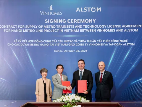 Vingroup hợp tác Alstom cung cấp 200 đoàn tàu Metropolis không người lái cho Hà Nội