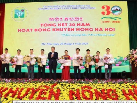 Khuyến nông Hà Nội nhạy bén và tư duy đổi mới