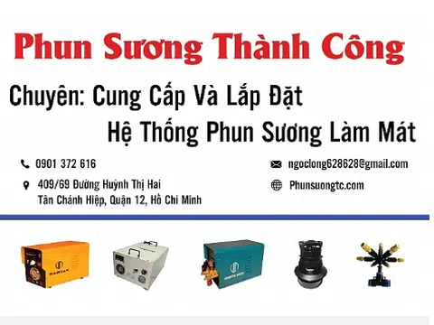 Lắp đặt hệ thống phun sương ống đồng tại TPHCM - Phun Sương TC