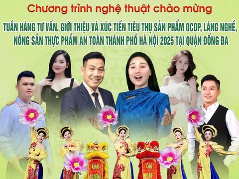 Viện Kinh tế, Văn hóa và Nghệ thuật với chương trình nghệ thuật chào mừng tuần hàng OCOP tại Đống Đa