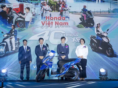 Công ty Honda xuất xưởng chiếc xe máy thứ 40 triệu tại Việt Nam