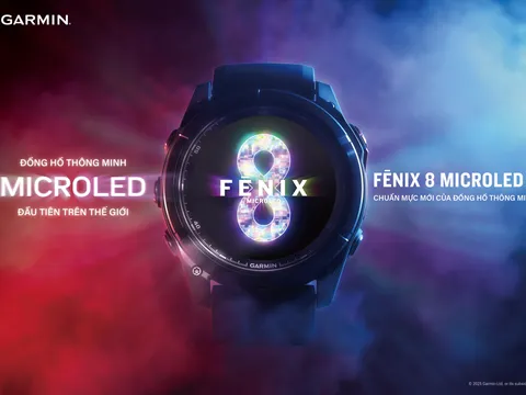 Garmin chính thức công bố fenix 8 MicroLED, đánh dấu chuẩn mực hiển thị mới trên thị trường smartwatch