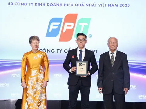 FPT đứng thứ hai trong Top 50 Công ty kinh doanh hiệu quả nhất Việt Nam