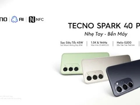 TECNO SPARK 40 PRO+ RA MẮT: Mỏng nhẹ 6,49mm, Chip G200 đầu tiên trên thế giới