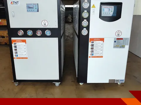 Máy chiller nhựa giúp làm mát ổn định cho dây chuyền sản xuất