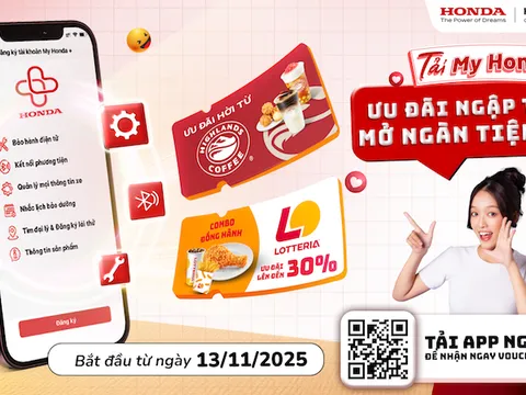 Honda Việt Nam tung ưu đãi cho khách hàng sử dụng ứng dụng My Honda+