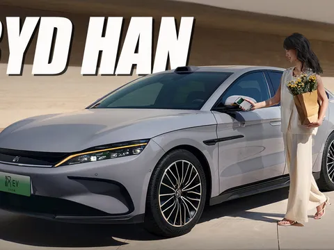 BYD Han thế hệ mới xuất hiện: Thân dài hơn, thiết kế lột xác