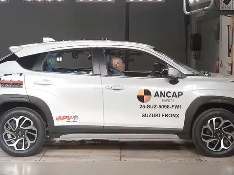 Suzuki Fronx chỉ đạt 1 sao ANCAP: Lỗi dây an toàn ghế sau gây lo ngại lớn