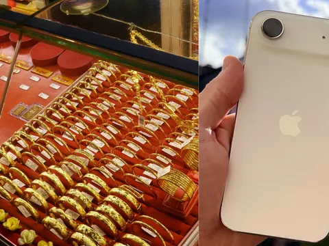 Già vàng hôm nay chiều 23/9: Trong nước giữ đà tăng, thế giới giảm, giá iPhone Air bao nhiêu?