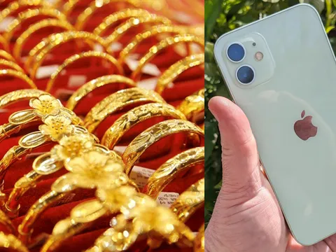 Giá vàng hôm nay chiều 8/10: Vàng SJC ổn định, Bảo Tín Minh Châu quay đầu giảm, iPhone 12 rẻ như cho