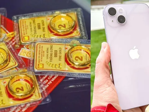 Giá vàng hôm nay trưa 9/10 hồi phục, vàng SJC tăng tới 800.000 đồng, giá iPhone 14 rẻ như cho