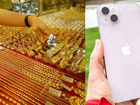 Giá vàng hôm nay chiều 12/10: Vàng SJC, vàng 9999 bất ngờ giảm tới nửa triệu đồng, iPhone 14 Plus hạ sâu