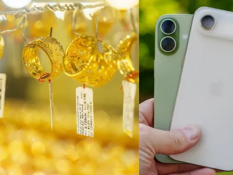 Giá vàng hôm nay chiều 15/10: Bảo Tín Minh Châu giảm chiều mua, Mi Hồng ngược dòng tăng giá, iPhone 17 cũ rẻ