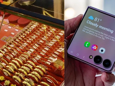 Giá vàng hôm nay tối 15/10 diễn biến trái chiều, chênh lệch mua bán cao, Samsung Z Flip 8 có rẻ?