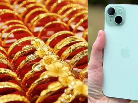Giá vàng hôm nay chiều 19/10: Đầu tuần vàng SJC, vàng 9999 đồng loạt bốc hơi, iPhone 15 Plus rẻ bèo
