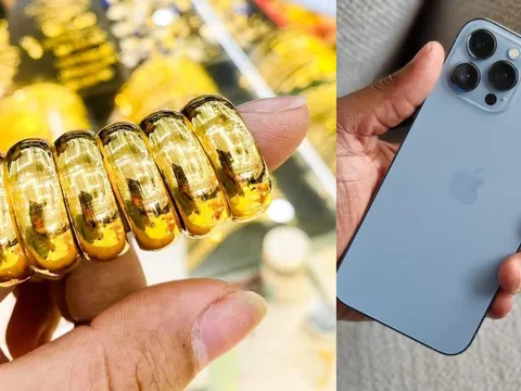 Giá vàng hôm nay chiều 21/10 tiếp tục lùi sâu, có nơi bốc hơi tới nửa triệu đồng, iPhone 13 Pro Max cũ rẻ bèo