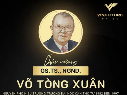 GS.TS.NGND Võ Tòng Xuân giành Giải Đặc biệt VinFuture