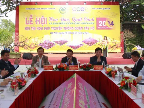 Hà Nội tổ chức Lễ hội hoa đào, quất cảnh và sản phẩm OCOP