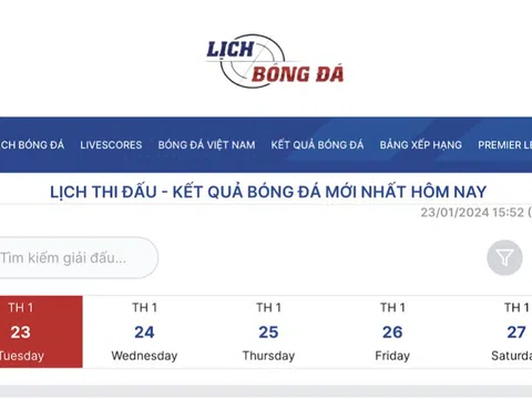 Lịch bóng đá địa chỉ theo dõi bóng đá uy tín