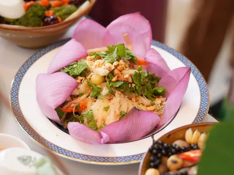 Nhà hàng Chay Đạo An giới thiệu những món ăn từ sen