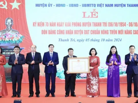 Hà Nội: Huyện Thanh Trì còn một tiêu chí để lên quận