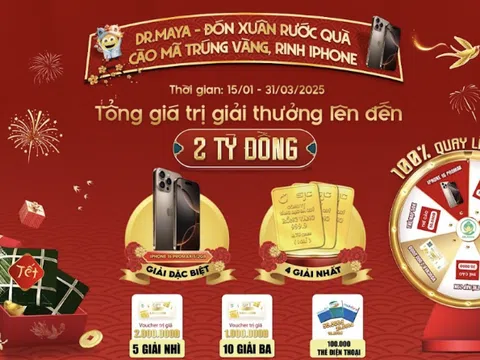 Dr.Maya - Đón xuân rước quà: Cào mã trúng vàng, rinh iPhone chào năm mới