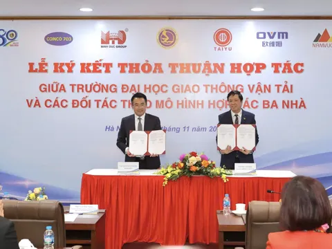 Minh Đức Group, OVM và trường Đại học Giao thông vận tải ký kết hợp tác, hướng tới đẩy mạnh đào tạo nhân lực chất lượng cao