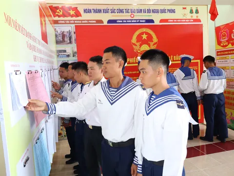 Cán bộ, chiến sĩ Lữ đoàn 189 vững vàng, bản lĩnh nơi biển sâu và trách nhiệm trước ngày hội lớn của đất nước