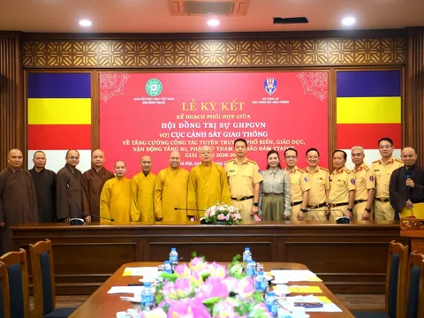 Lan tỏa văn hóa giao thông an toàn trong cộng đồng Phật giáo