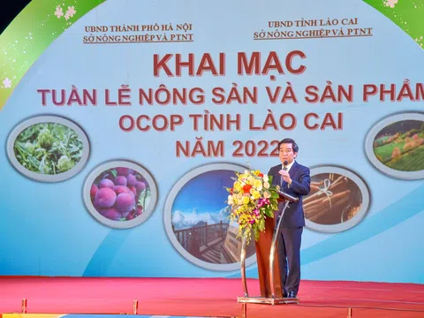 Tuần lễ Nông sản an toàn và Sản phẩm OCOP của Lào Cai năm 2022 tại thành phố Hà Nội