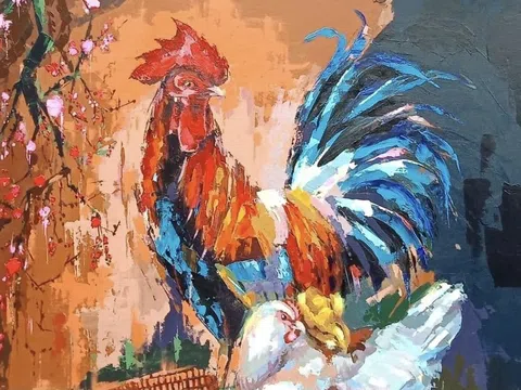 Tác phẩm “Hạnh phúc" của hoạ sĩ CANHVAN