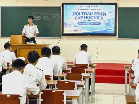 Từ những bài toán đến bản lĩnh người sĩ quan Hải quân tương lai