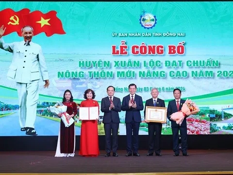 Đồng Nai: Huyện Xuân Lộc đạt chuẩn nông thôn mới nâng cao