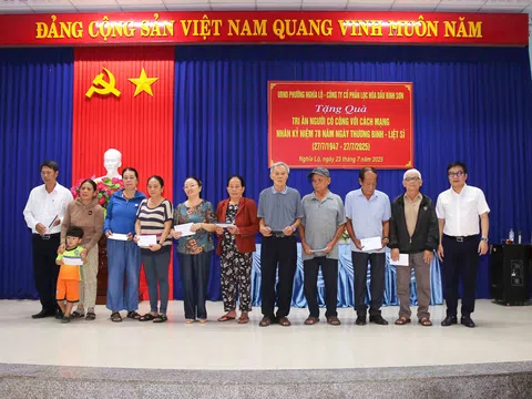 Công ty cổ phần Lọc hóa dầu Bình Sơn (BSR): Hoạt động tri ân nhân Ngày Thương binh - Liệt sĩ