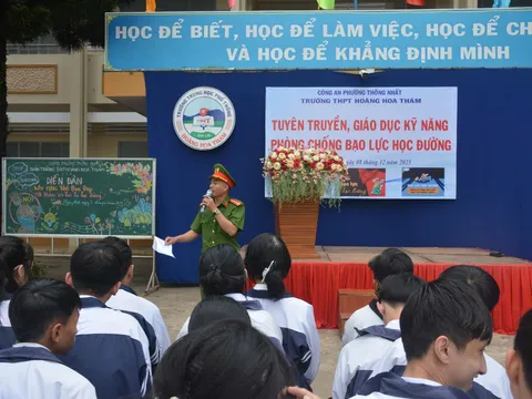 Gia Lai: Công an về các trường học tuyên truyền phòng, chống vấn nạn bạo lực học đường