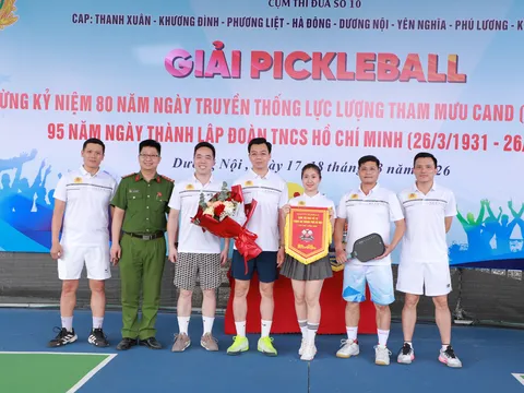 GIẢI PICKLEBALL CỤM THI ĐUA SỐ 10 - CÔNG AN THÀNH PHỐ HÀ NỘI CHÀO XUÂN BÍNH NGỌ 2026
