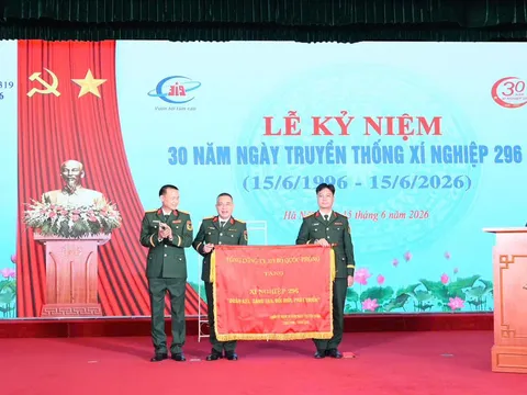 Xí nghiệp 296 - Tổng công ty 319 Bộ Quốc phòng long trọng tổ chức Lễ kỷ niệm 30 năm Ngày truyền thống và đón nhận Thư khen của Bộ trưởng Bộ Quốc phòng