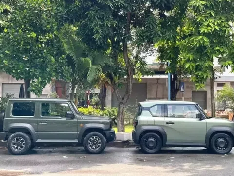 Chiêm ngưỡng VinFast VF3 khi so kè cùng "tiểu G63" Jimny dù khác biệt phân khúc