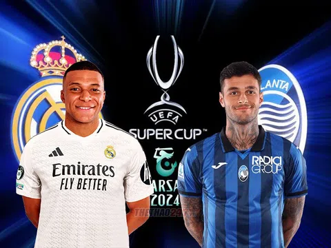 Siêu cúp châu Âu 2024 - Real vs Atalanta & mọi thứ cần biết