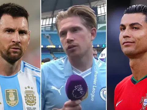 Ronaldo hay Messi? De Bruyne nói thẳng người muốn chơi cùng nhất