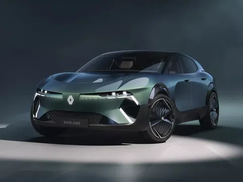 Vén màn Renault Embleme Concept: Xe gia đình siêu thân thiện với môi trường