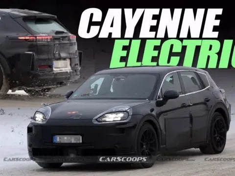 Porsche Cayenne 2026 chạy điện tiếp tục lộ diện trên đường chạy thử, liệu có ra mắt đúng hạn?