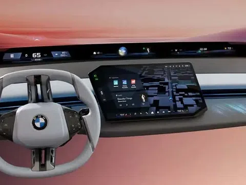 BMW sẽ mang bảng điều khiển thông tin lên...kính chắn gió