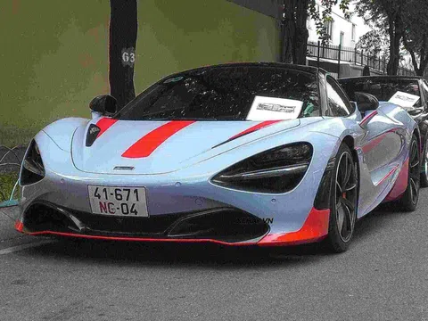 Mục sở thị siêu xe McLaren 720S với màu sơn độc đáo trên phố Việt