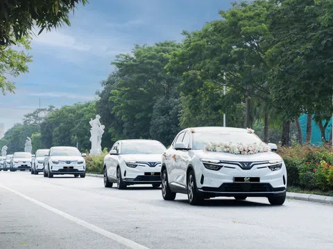 Đón dâu thời thượng bằng xe điện VinFast: Sang trọng, thân thiện môi trường, giá siêu mềm