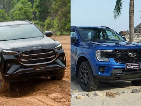 Isuzu mu-X bản đắt nhất so kè Ford Everest 'cận full': SUV nào đáng chọn trong tầm giá 1,3 tỷ đồng?