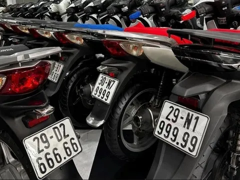 Choáng với giá trị biển số xe máy đẹp hàng trăm triệu đồng, đặc biệt siêu phẩm ngũ quý 8