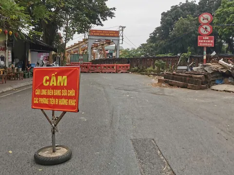 Cầu Long Biên sửa chữa định kỳ, cấm làn xe thô sơ sang phường Hoàn Kiếm trong hơn 2 tháng